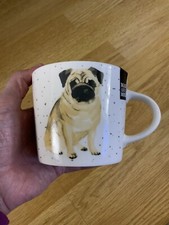 Gorgeous Pug Dog Mug Cup Fine China Mad About Mugs New Free P&P