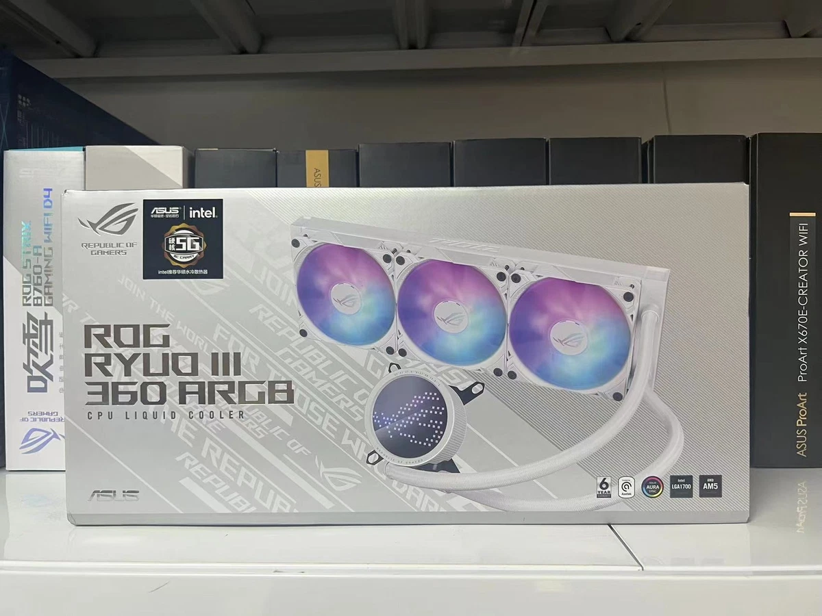 ASUS ROG RYUO III 360 ARGB White Edition All-in-one AIO Liquid CPU Cooler 360mm