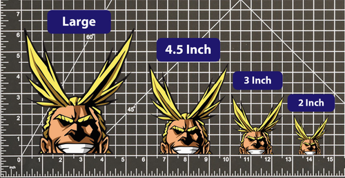 All Might My Hero Academia STICKER DECAL -Peeker Peeking- 4 Different Sizes - Picture 2 of 5