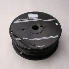 Alpha Wire 9058C Coaxial Cable Spool 20 AWG Black ~100' Tinned Copper Shielded