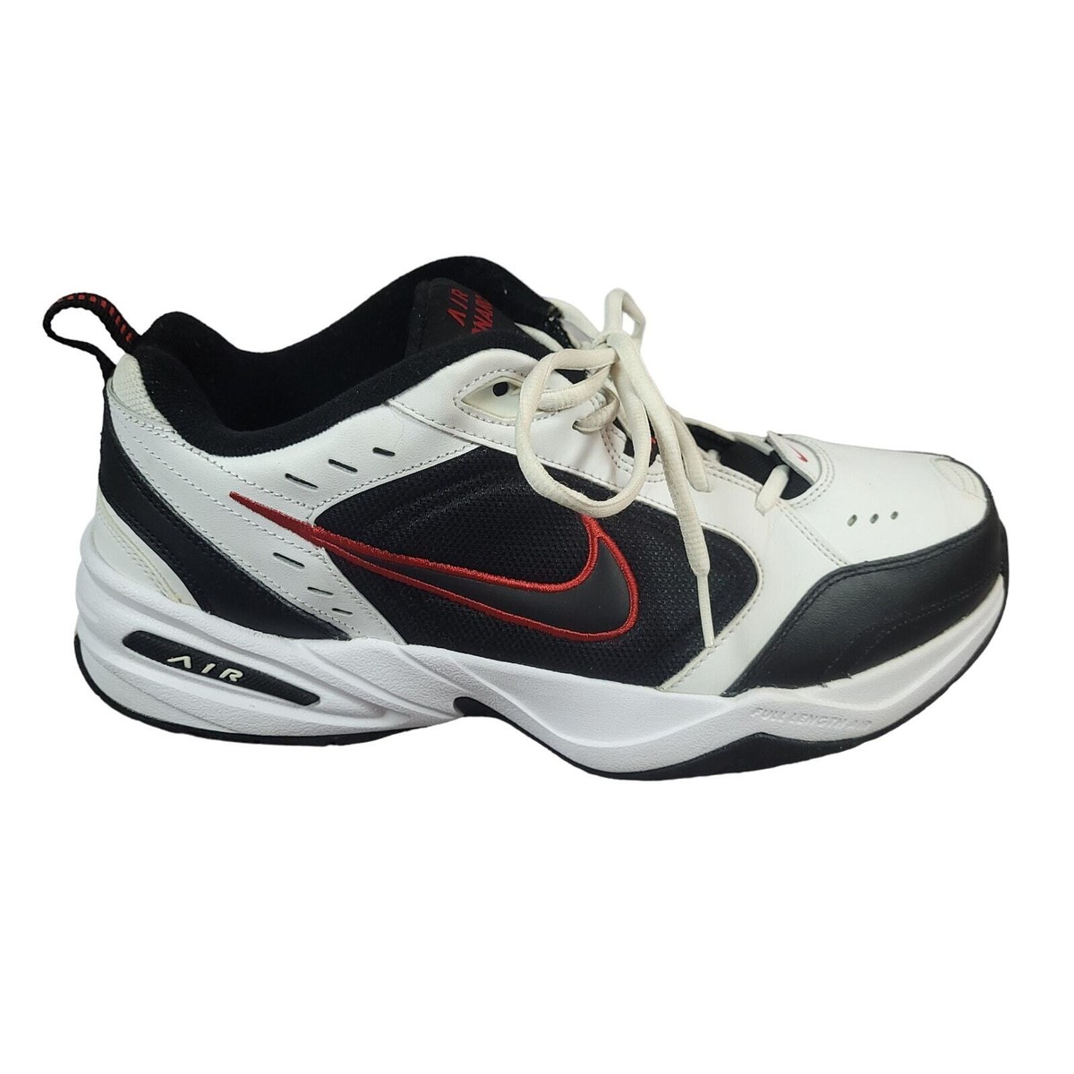 Nike Air Monarch IV Shoes Mens White Black Red No Insole