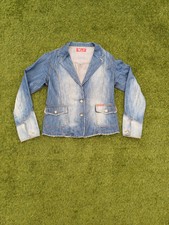 Lovely Miss Yes Blue Denim Jacket, Size Uk L