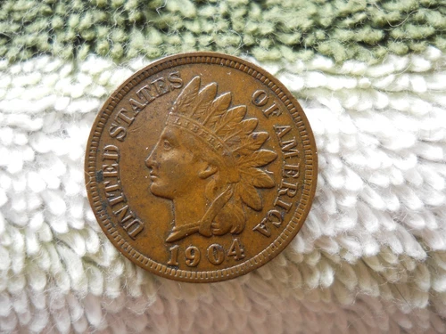 1904 INDIAN CENT.  Extremely Fine + Grade.  Full LIBERTY.  Original Surfaces.  1