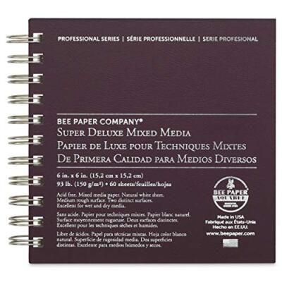 Bee Paper Company 808S60-606 Bee Paper Super Deluxe Sketch Pad, 6-Inch by 6-Inch