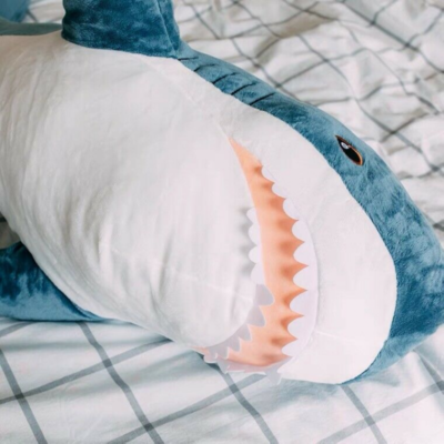 Mikela Make-up-Tasche „Shark Style 2“ – Süßes Hai-Motiv, 25 X 17 Cm (Geschenk Für Hai-Liebhaber)