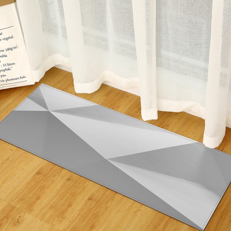 NonSlip AntiOil Home Kitchen Door Floor Mat Modern Area Rug Carpet