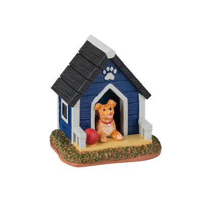 Lemax Fluffy's House General Products #44335 Adorable Puppy  Cozy Abode Red Ball