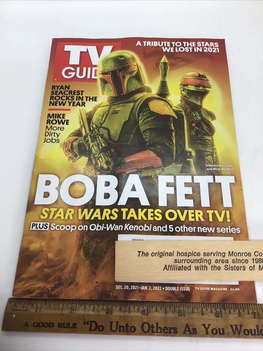 TV GUIDE DEC 20, 2021 JAN 2, 2022 BOBA FETT STAR WARS TAKES OVER