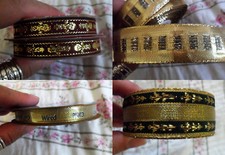 Christmas Holidays Seasonal RIBBON or Ribbons w/ Gold, Silver, Green or Burgundy