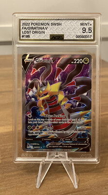 Giratina V Full Art 185/196-2022 Pokémon SWSH- Lost Origin-AGS 9.5