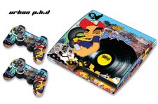 Skin Decal Wrap For PS3 Slim PlayStation 3 Console  Controller Urban PHD