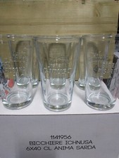 ICHNUSA KIT 6 BICCHIERI BIRRA ICHNUSA da 0,40  **NUOVI BIRRA DI SARDEGNA 1912**