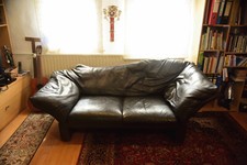 Récamiere,  Brühl & Sippold Designer-Sofa Leder Chaiselongue  "PRELUDE"