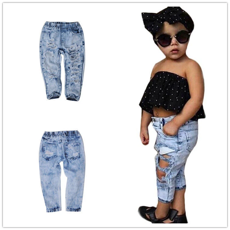 Baby girl hotsell destroyed jeans