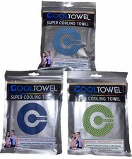 3 Cooltowel Super Cooling Towel Instant Cooling Re-usable Towel New in Package