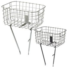 Basil Bicycle Basket Front Robin Front Wheel Wide Mesh Steel Front Fixed Mount