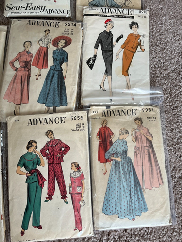 Vintage Advance DuBarry Hollywood Mail Order 1940s-60s Sewing Pattern Lot - Picture 7 of 14