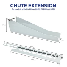 Concrete Mixer Ramp Chute Extension For Mud Mixer MMXR 3221 3 Angle Adjustable
