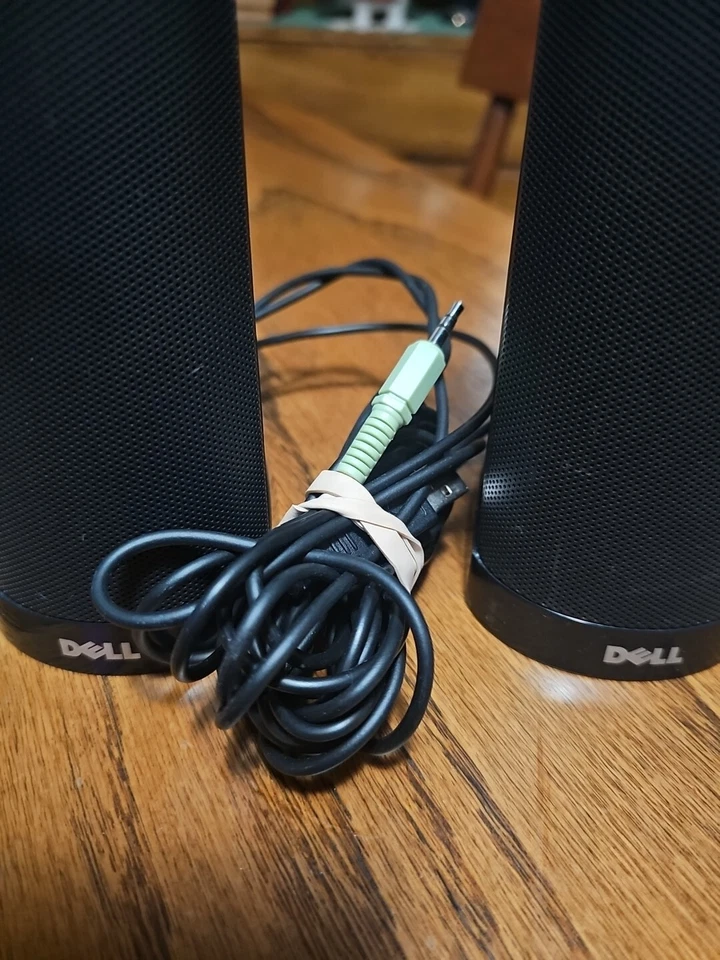Dell AX210 USB Stereo Speaker System for PC or phone with AUX PORT TESTED WORK - Image 3 of 4