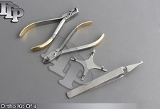 Ortho Kit Of 4 Hard Wire Cutter,Distal End Cutter,Bracket Holding tweezr DN-2110