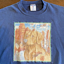Vintage Labrador Retriever Crewneck Sweatshirt XL Double Sided 90s Iron On Cute