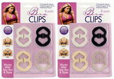 16 Pieces Bra Strap Clips Conceal Racer Back Hide Straps Improves Support Lift