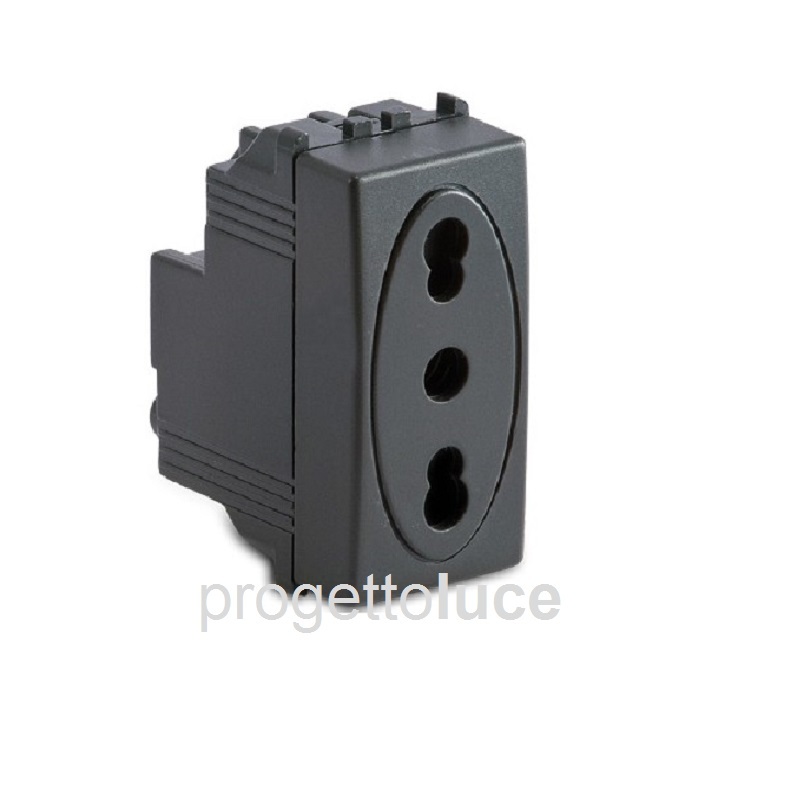 MASTER MODO PRESA 2P+T 10/16A BIPASSO GRIGIO 31159