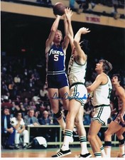TOM VAN ARSDALE  PHILADELPHIA 76ERS   ACTION SIGNED 8x10