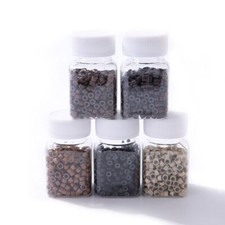 500/1000 Pcs Microring Mit Silikon 5mm Micro Ring Extensions Haarverlängerung DE