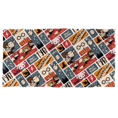 Harry Potter Cute Chibi Pattern Officially Licensed Beach Towel 30''x60''