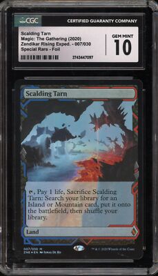 沸騰する小湖　foil Scalding Tarn 007/030 Magic MTG Scalding Tarn Zendikar Rising Special Rare Foil #007 CGC