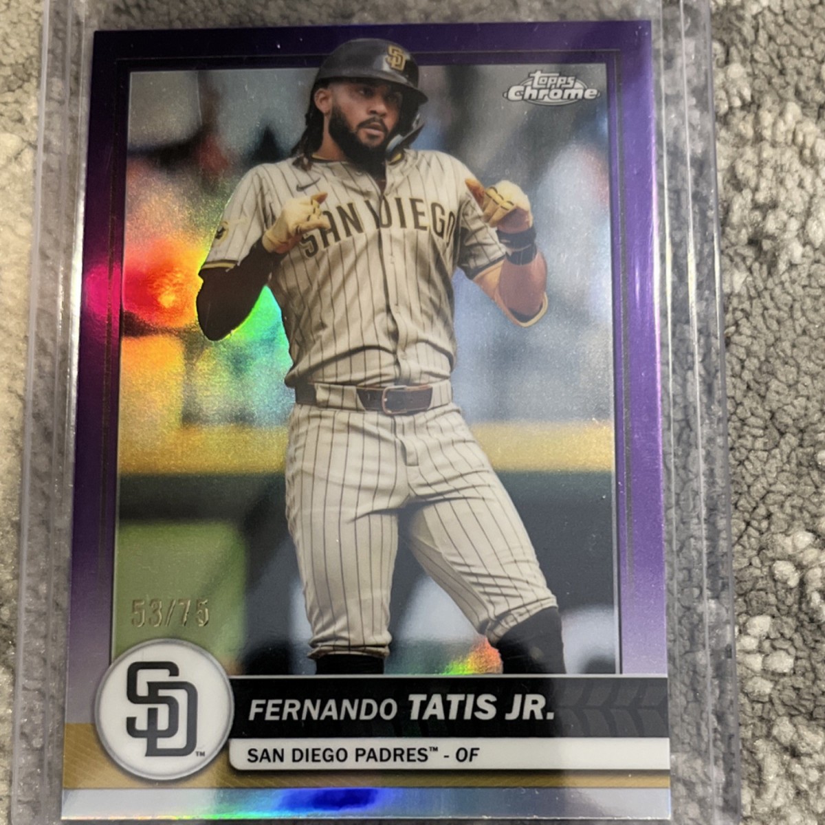 CFUSHOP 断捨離中 専用SAN DIEGO TATIS JR. 2026 Topps Chrome Fernando Tatis Jr. #85 San Diego Padres Purple