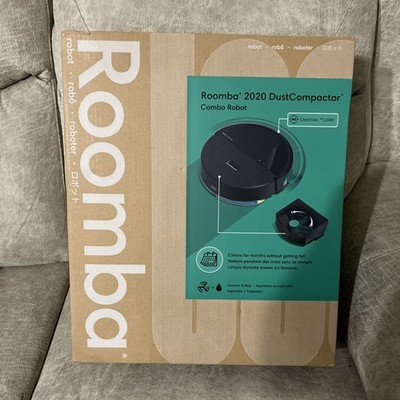 iRobot Roomba 2020 DustCompactor Combo Robot Vacuum & Mop, On-Board Auto-Compact