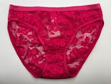 VICTORIA'S SECRET PANTIES SIZE LARGE L PINK BIKINI - RARE 1997 VINTAGE MISPRINT