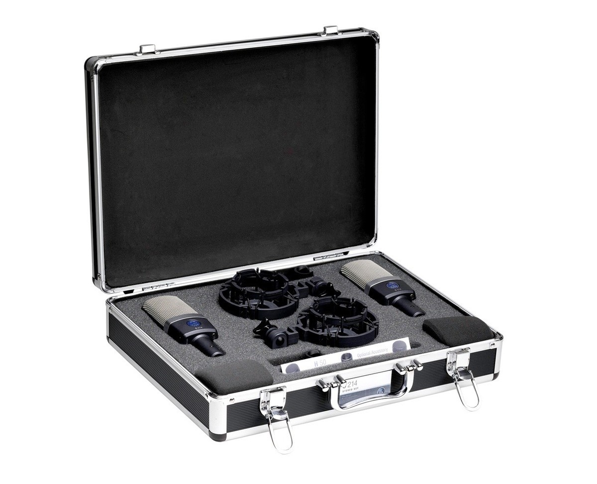 AKG C214 Matched Stereo Pair C 214 Mics Microphones PROAUDIOSTAR