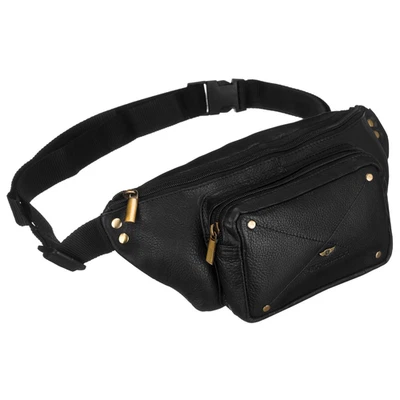 Sac banane en cuir pour homme avec poche avant - Peterson - Photo 1/4
