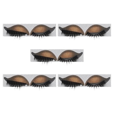 5 Pairs Halloween Eye Makeup Stickers Peel and Eyeshadow Beauty Eyelash Patches