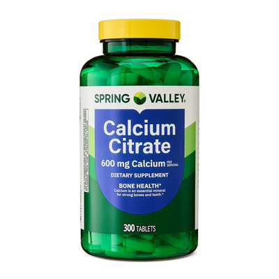 #ad Spring Valley Calcium Citrate Tablets Dietary Supplement 600 Mg 300 Count $10.89