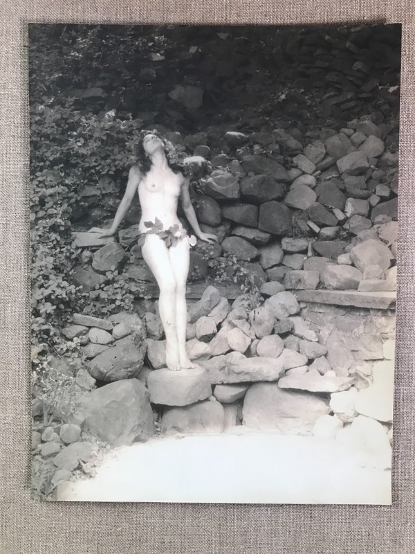 RISQUE Sultry Art Deco Nymph HARRY RICHARDSON CREMER SILVER GELATIN PHOTO