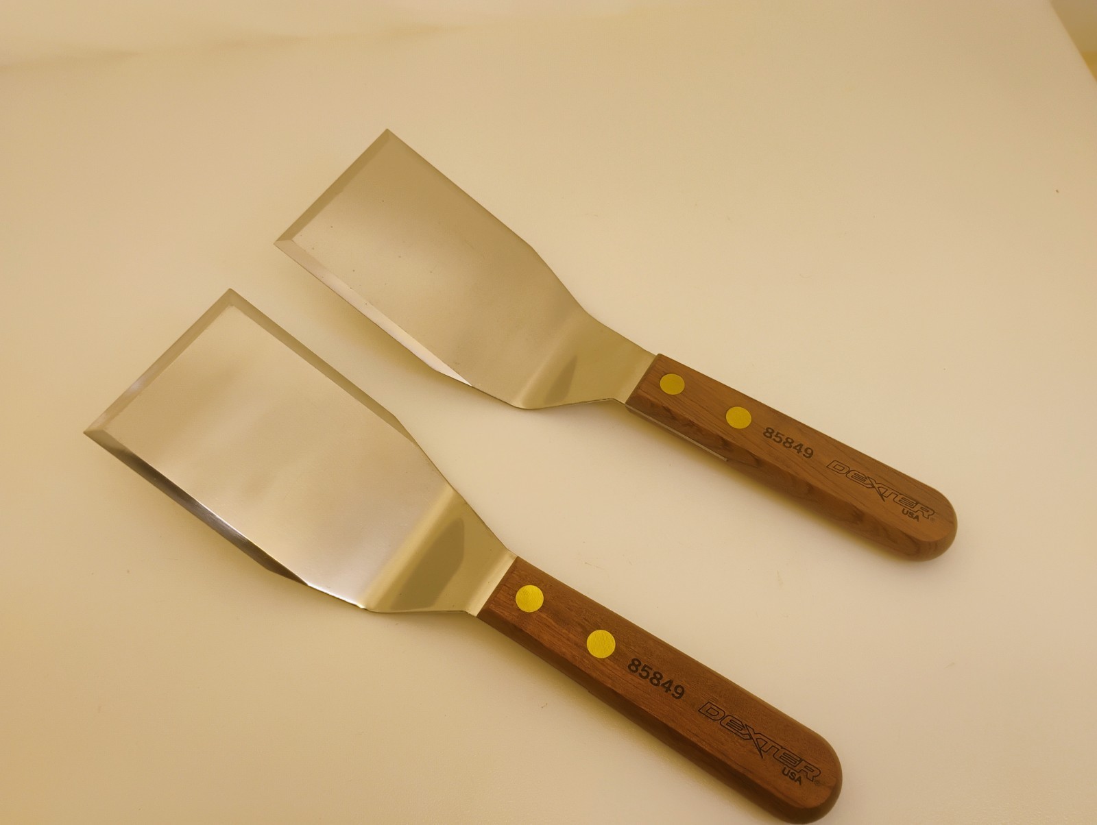Dexter USA Set (2) 85849 4X3 Hibachi Grill BBQ Spatula Beveled Edges Factory 2nd