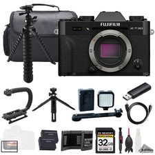 Fujifilm X-T30 III Mirrorless Camera Black  32GB  LED Light-ULTIMATE Kit