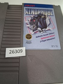 2 retro family  Nintendo shooter games NES Xenophobe + To The Earth  26309 wt12