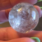 Clear Quartz Healing Sphere with Green Inclusions, 26.4mm — photo 8
