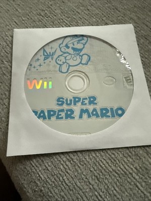 Nintendo Wii - Super Paper Mario - Tested And Works - Disc Only