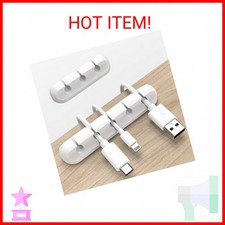 INCHOR White Cable Clips, Cord Organizer Cable Management, Cable Organizers USB