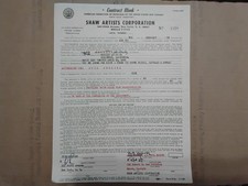OTIS REDDING BAND 1966 WHISKEY A GO GO LA CONTRACT 11 DAYS NMINT 8.5X11 HTF RARE
