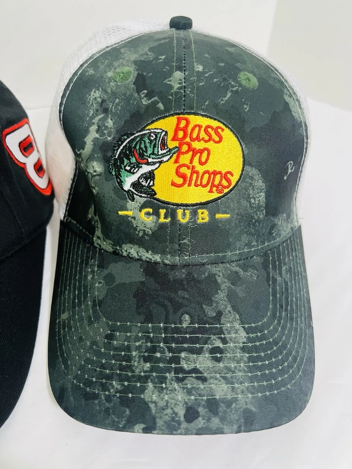 Лот из 3 бас Pro магазины водитель грузовика шляпы-Snap назад ~ ADJ ~ красный ~ зеленый ~ черный Martin Truex #8 - Изображение 4 из 4