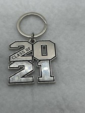 Class Of 2021 Jostens Metal Keychain Graduation Silvertone