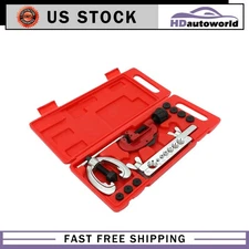 7 DIES DOUBLE FLARING TOOLS KIT TUBING BENDER & PIPE CUTTER BRAKE LINE COPPER