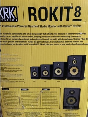 TOP  Aktive KRK Rokit 8  NewG4, inkl. hervorragende Einmeßtechnik per App